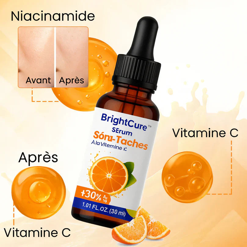 BrightCure™ Sérum Anti-Taches à la Vitamine C | Illumine la peau et efface les taches en 7 jours!