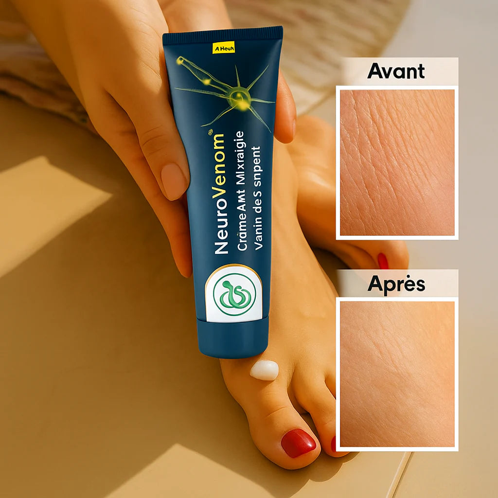NeuroVenom™ Crème Anti-Névralgie au Venin de Serpent | Supprime les douleurs nerveuses dès la 1è