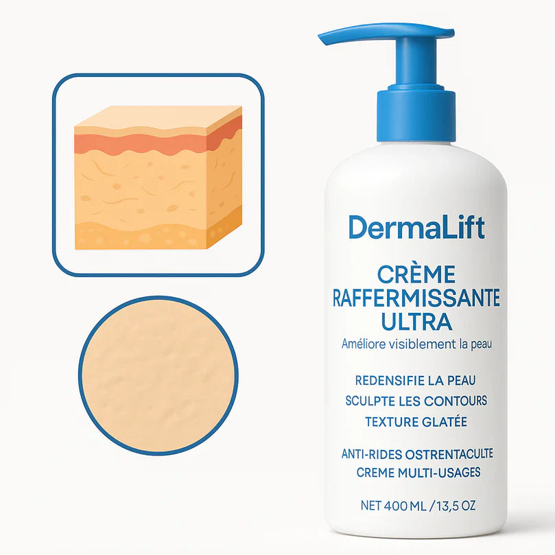 DermaLift™ Crème Raffermissante Ultra | Retend votre peau et gomme le relâchement en 5 jours chrono!