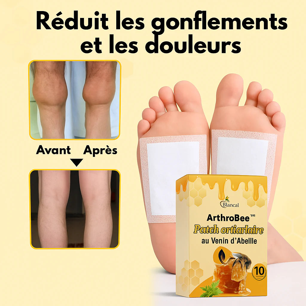 ArthroBee™ Patch Articulaire au Venin d’Abeille | Élimine la douleur et régénère le cartilage en 5 minutes!