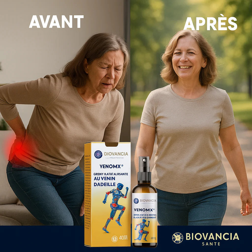 VenomX™ Spray Ultra-Puissant au Venin d’Abeille | Supprime 100 % des douleurs articulaires en 10 minutes – même si vous souffrez depuis 10 ans!