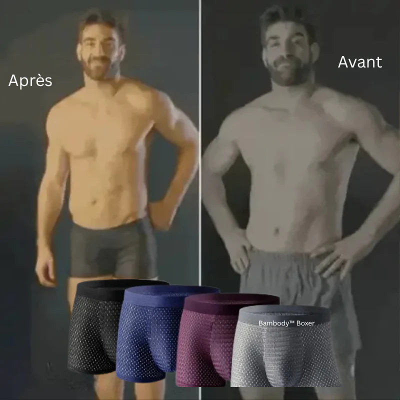 Bambody™ Boxer Ultra-Respirant en Fibre de Bambou | Restez au frais et au sec 24h/24!