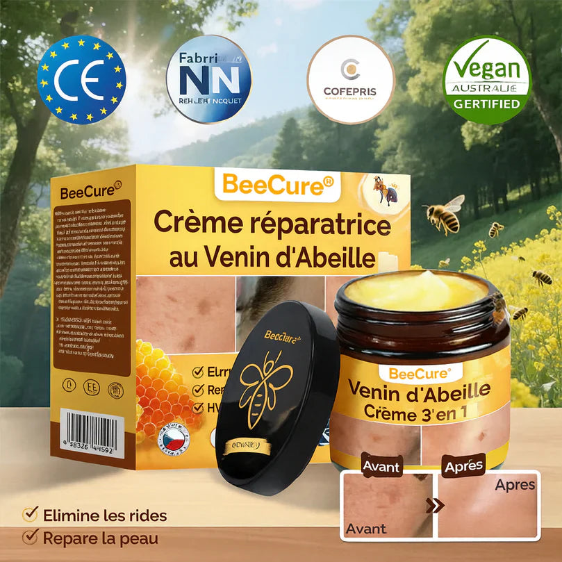 BeeDerma™ Crème Régénérante au Venin d’Abeille | Répare, lisse et revitalise votre peau en 10 minutes!