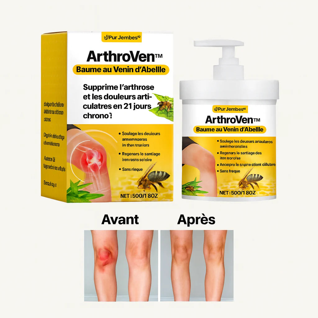 ArthroVen™ Baume au Venin d’Abeille | Supprime l’arthrose et les douleurs articulaires en 21 jours chrono!