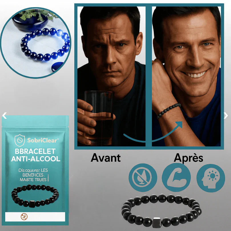 SobriClear™ Bracelet Anti-Alcool | Supprime vos envies de boire en 72h chrono!