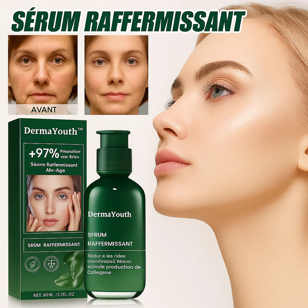 DermaYouth™ Sérum Raffermissant Anti-Âge | Efface rides et retend la peau en 7 minutes!