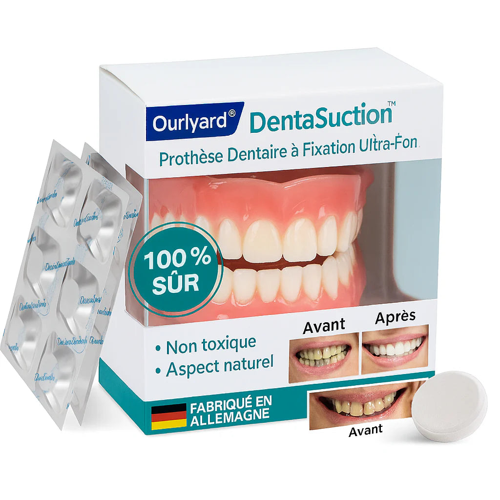 DentaSuction™ Prothèse Dentaire à Fixation Ultra-Forte | Tient en place toute la journée sans colle!