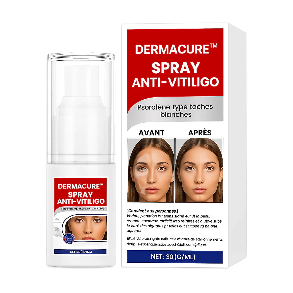 DermaCure™ Spray Anti-Vitiligo | Restaure la couleur naturelle de votre peau en 14 jours!