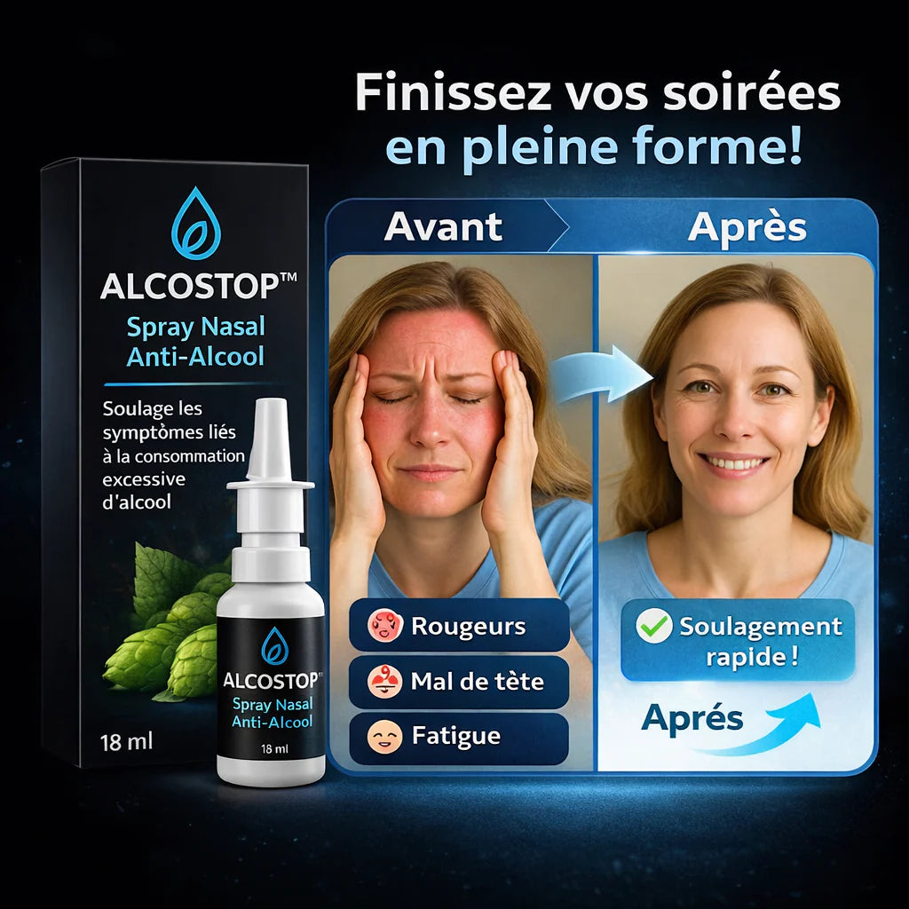 AlcoStop™ Spray Nasal Anti-Alcool | Stop votre envie de boire en 3 jours !