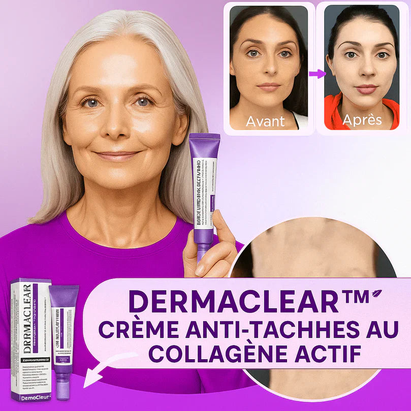 DermaClear™ Crème Anti-Taches au Collagène Actif | Efface rides et taches brunes en 7 jours!