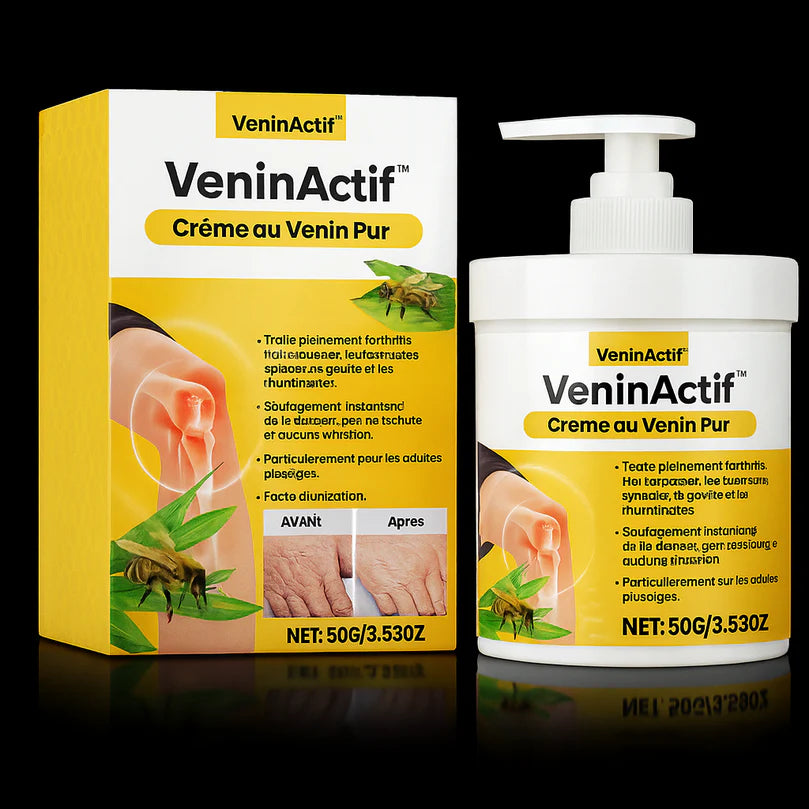 VeninActif™ Crème au Venin Pur | Fait disparaître douleurs et gonflements articulaires dès la 1ère application!