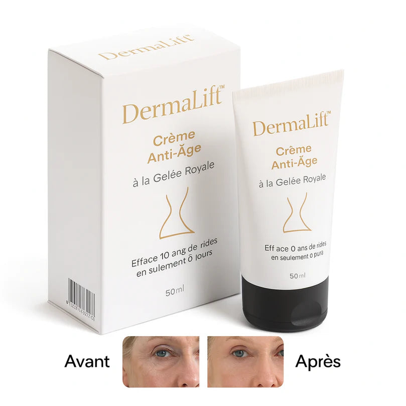 DermaLift™ Crème Anti-Âge à la Gelée Royale | Efface 10 ans de rides en seulement 6 jours!