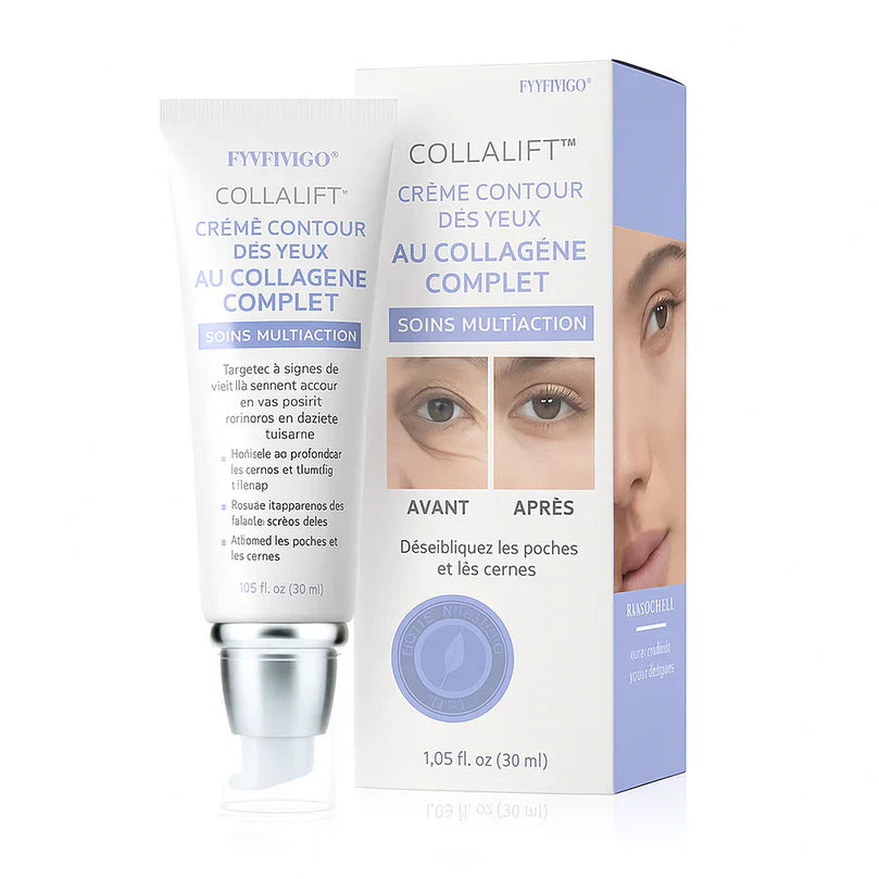 CollaLift™ Crème Contour des Yeux au Collagène Complet | Lisse rides et poches en 5 minutes!