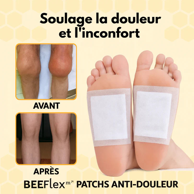 BeeFlex™ Patchs Anti-douleur au Venin d’Abeille | Soulage les articulations raides en 10 minutes chrono!