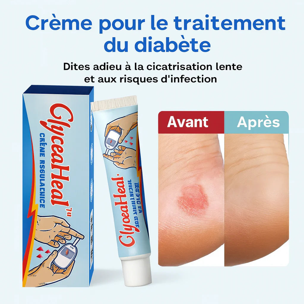 GlyceaHeal™ Crème Régulatrice de Glycémie | Rééquilibre votre glycémie et accélère la cicatrisation en 24 h!