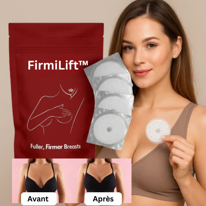 FirmiLift™ Patch Raffermissant Naturel pour la Poitrine | Redonne galbe et fermeté en 14 jours sans chirurgie!