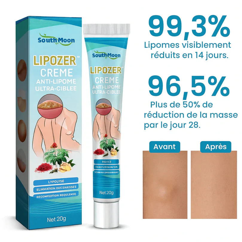 LipoZer™ Crème Anti-Lipome Ultra-Ciblée | Dissout les boules de graisse en 7 jours sans chirurgie!