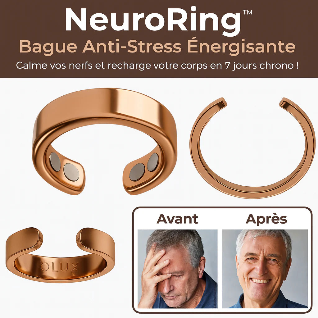 NeuroRing™ Bague Anti-Stress Énergisante | Calme vos nerfs et recharge votre corps en 7 jours chrono!